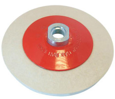 Mounted, Concave Felt Glass Polishing Pad