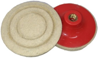 Mounted Pure Felt Glass Polishing Pad With Grooves